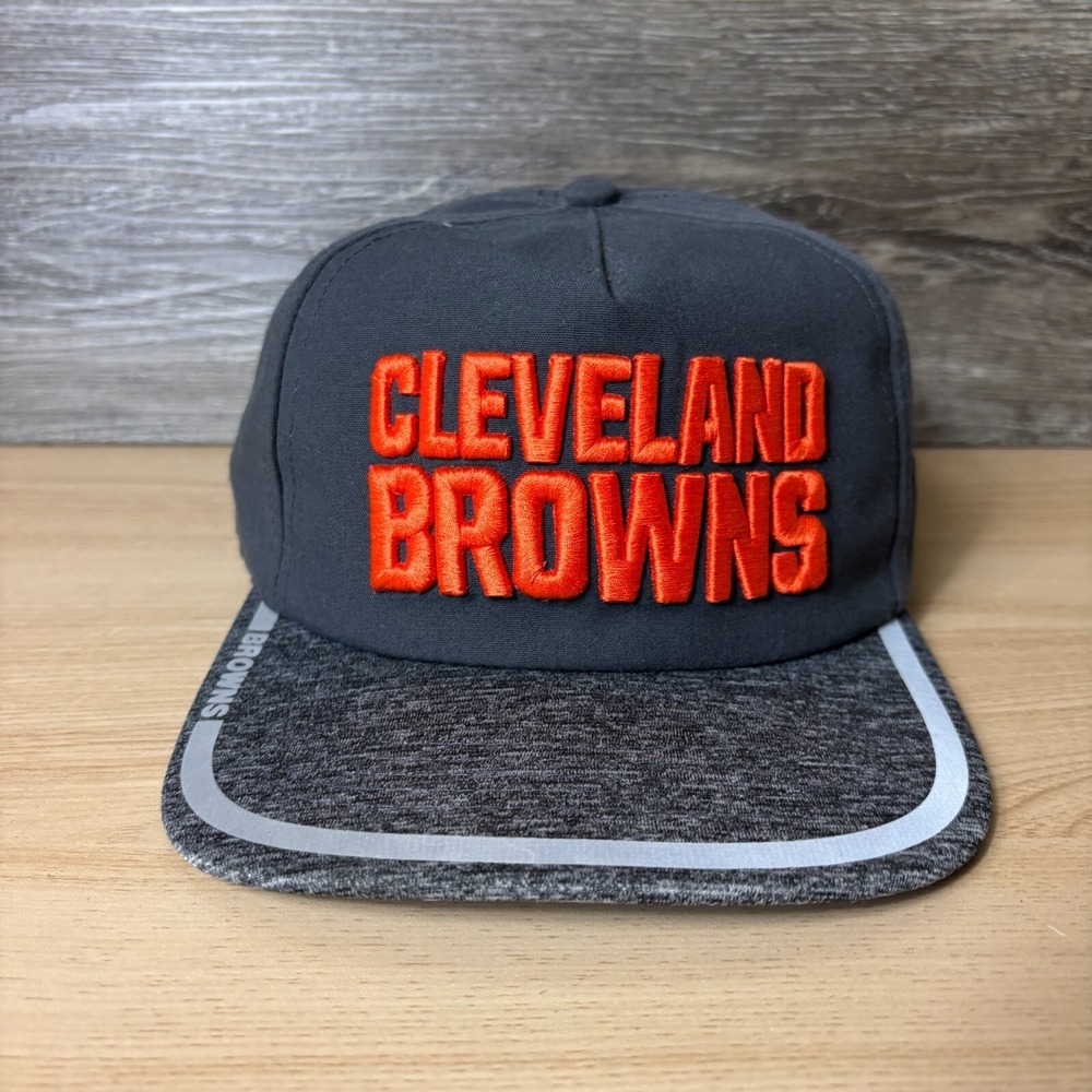 Cleveland Browns Hat Cap Strap Back Grey Performance NFL Football New Era